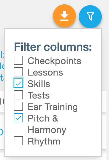 Filter Options