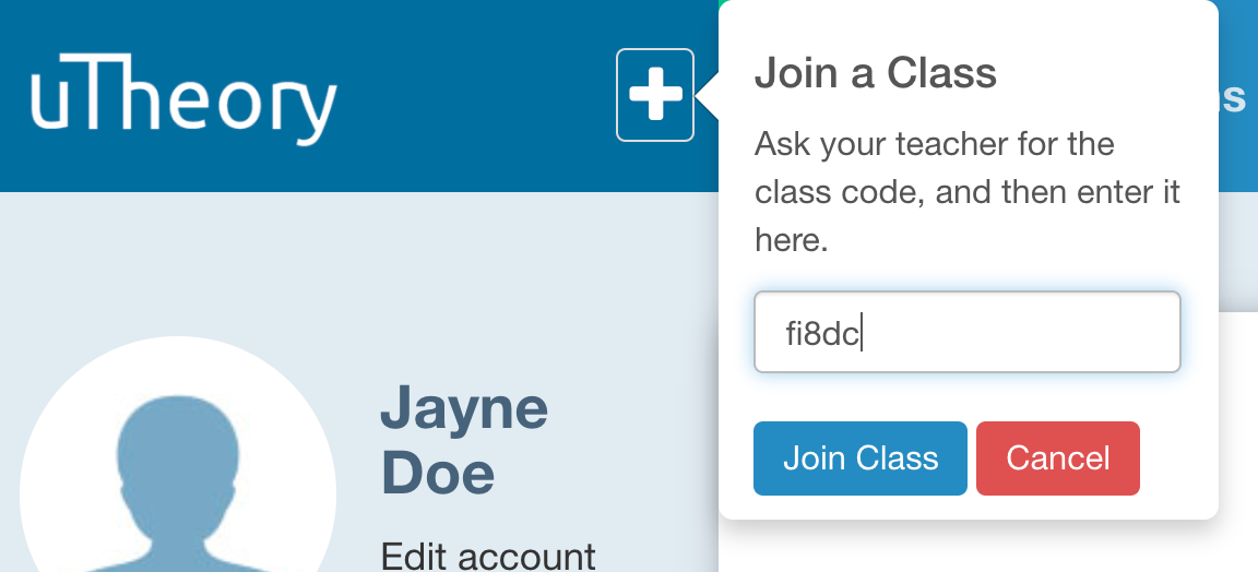 Join a Class by Code